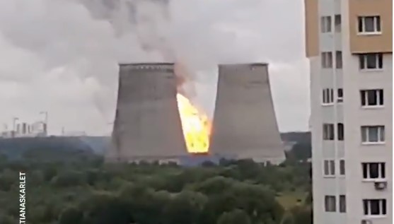 Ρωσία: Τεράστια πυρκαγιά σε θερμοηλεκτρικό σταθμό σε προάστιο της Μόσχας (Video)