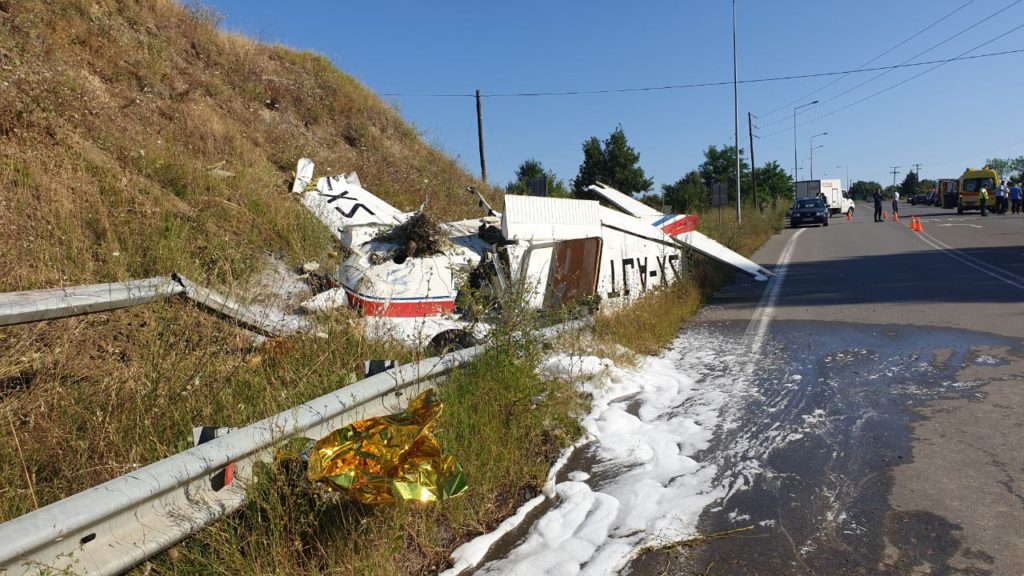 Γρεβενά: Αναγκαστική προσγείωση για μονοκινητήριο αεροσκάφος σε παράδρομο της Εγνατίας