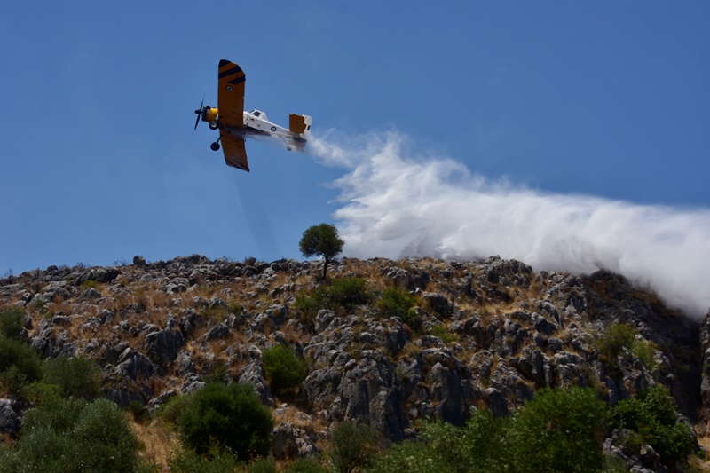 Eνισχύονται οι πυροσβεστικές δυνάμεις στη μάχη με την πυρκαγιά στον Κιθαιρώνα