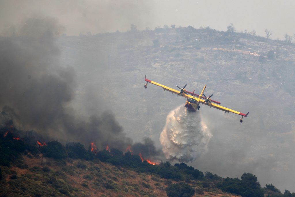 Υπό μερικό έλεγχο η πυρκαγιά στην περιοχή των Φαρσάλων