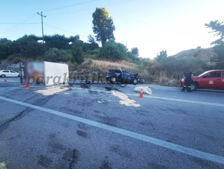 Κρήτη: Νέα τραγωδία στην άσφαλτο – Μία νεκρή και πέντε τραυματίες σε τροχαίο (Photos)