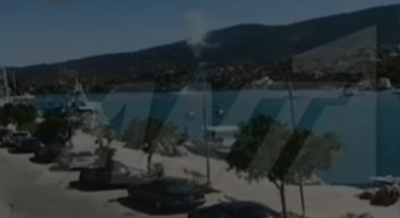 Πόρος: Σοκαριστικό βίντεο από την πτώση του ελικοπτέρου (Video)