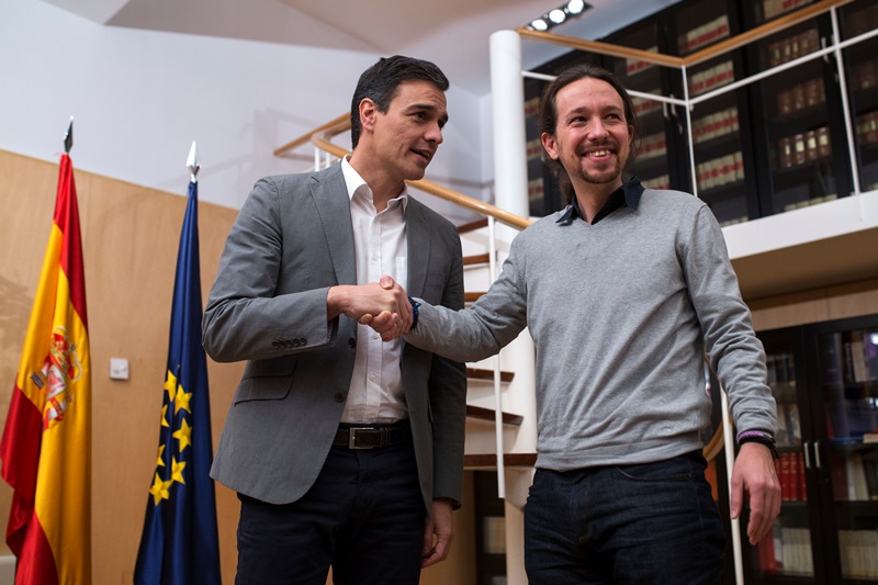 Ισπανία: Νέα πρόταση Σάντσεθ στο Podemos για σχηματισμό κυβέρνησης συνασπισμού