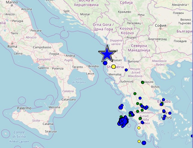 Ισχυρός σεισμός 5,8 Ρίχτερ έπληξε την Αλβανία – Αισθητός σε 10 χώρες!