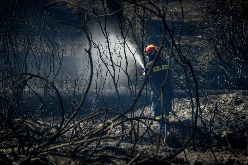 Ρέθυμνο: Υπό πλήρη έλεγχο φωτιά που έκαψε εκατοντάδες στρέμματα στα Λευκόγεια