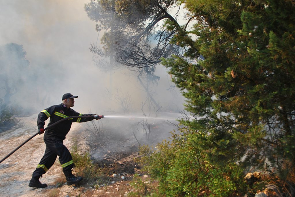 Ζάκυνθος: Σε ύφεση η φωτιά σε δασική έκταση στα Λαγκαδάκια