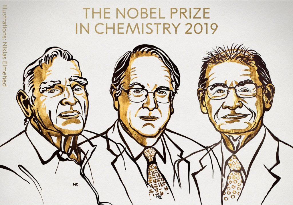 Το Νόμπελ Χημείας 2019 στους Γκούντιναφ, Γουίτινγχαμ και Γιοσίνο