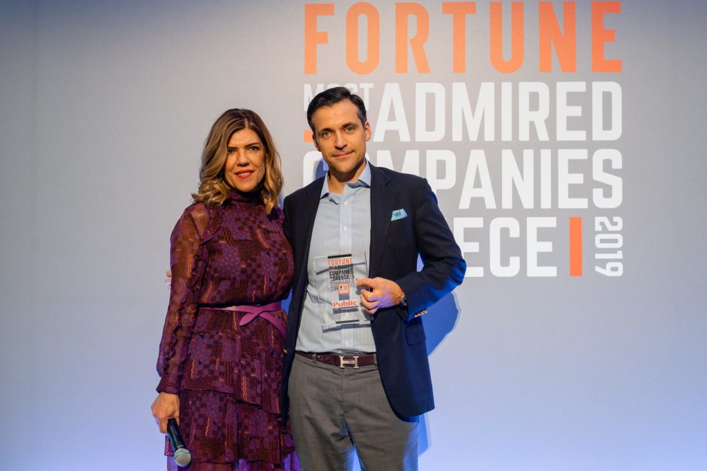 Το Public στη λίστα του ‘’Fortune Greece Most Admired Companies 2019’’