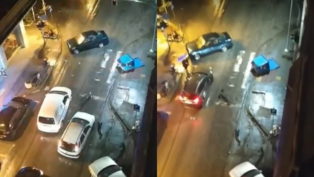 Θεσσαλονίκη: Οδηγός τρακάρει παρκαρισμένα, αφήνει το ΙΧ και αποχωρεί (Video)