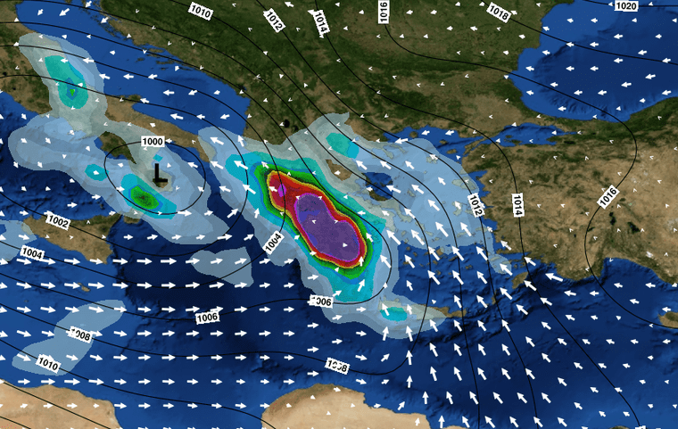 Καταιγίδες, βροχές και πτώση της θερμοκρασίας περιμένοντας τον «Γηρυόνη»