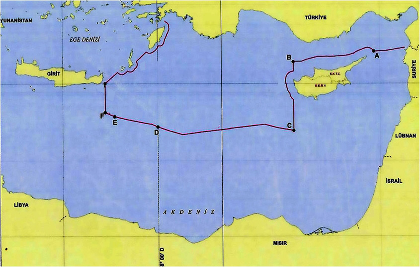 Αυτός είναι ο τουρκικός χάρτης που… εξαφανίζει το Καστελόριζο
