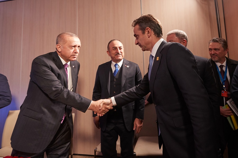 Μητσοτάκης προς Ερντογάν: Νομικά άκυρη η Συμφωνία Τουρκίας Λιβύης