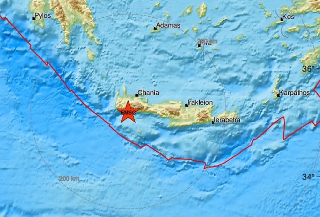 Συνεχίζεται η σεισμική δραστηριότητα στην Κρήτη