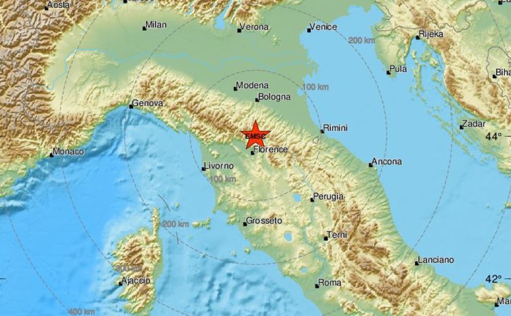 Υλικές ζημιές από τον σεισμό 4,5 Ρίχτερ στην Τοσκάνη