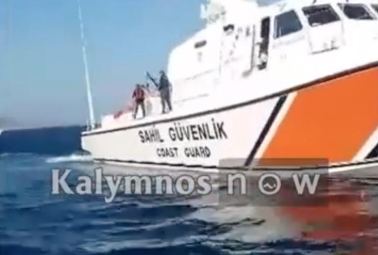 Ψαράδες καταγγέλλουν ότι Τούρκοι λιμενικοί τους έκλεψαν το παραγάδι στα Ίμια (Video)