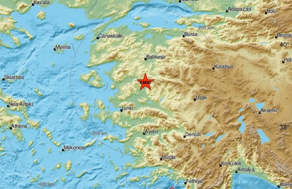 Σεισμός 5 Ρίχτερ ταρακούνησε τη δυτική Τουρκία