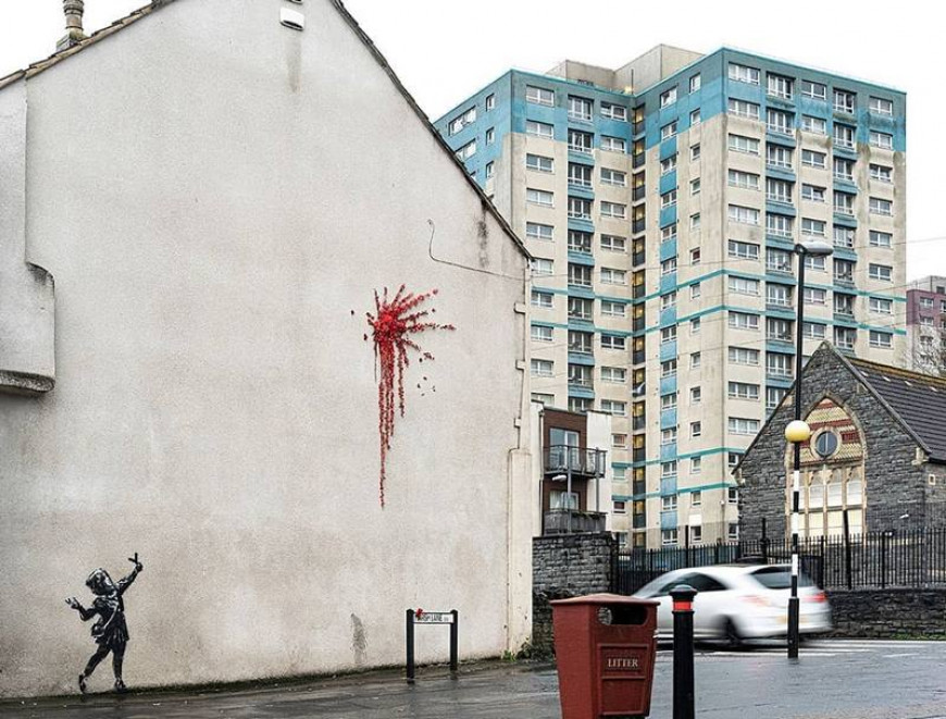 O Banksy «ξαναχτύπησε»: To «δώρο» για τον Άγιο Βαλεντίνο