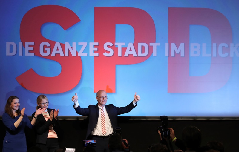 Γερμανία:Νίκη του SPD, στις εκλογές στο Αμβούργο, σύμφωνα με τα exit poll