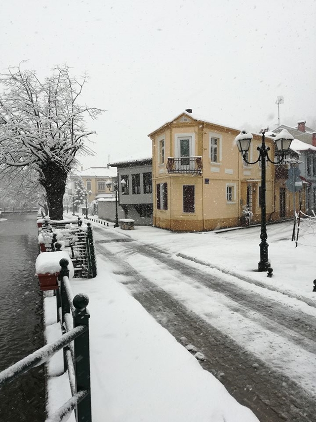 Στα λευκά Φλώρινα, Κοζάνη, Λάρισα, Ημαθία- Ξεπέρασε ακόμα και τα 20 εκατοστά το χιόνι (Photos – Video)