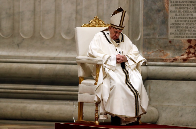 Πάπας Φραγκίσκος: Αναστάσιμη λειτουργία χωρίς πιστούς