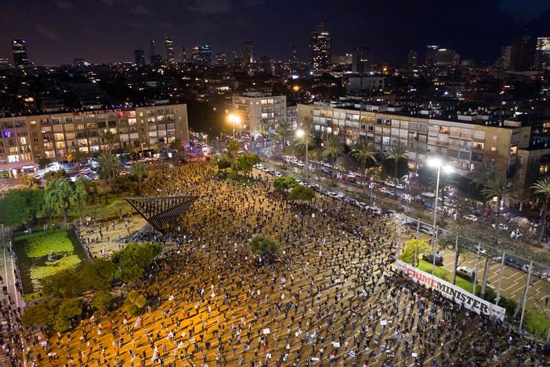 Χιλιάδες Ισραηλινοί διαδήλωσαν κατά της κυβέρνησης