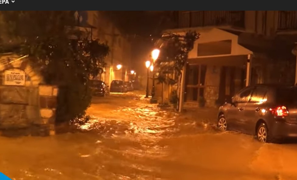 Άνω – κάτω η Σκιάθος από τις πλημμύρες (video)