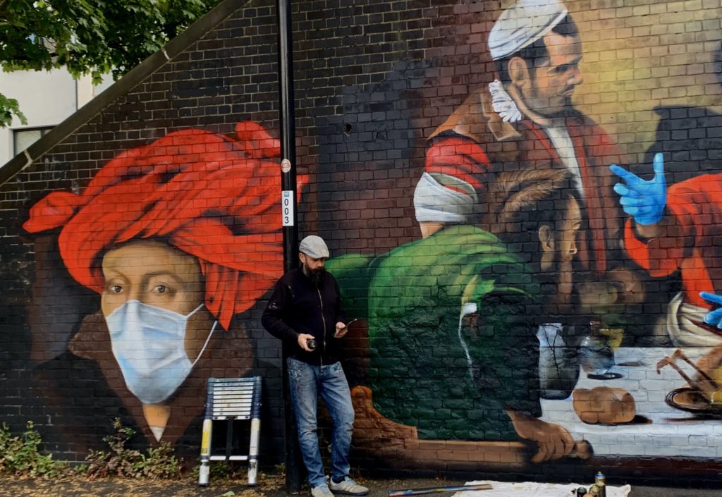 Ένας «Καραβάτζο» σε τοίχο του Λονδίνου από τον Lionel Stanhope (Photos)