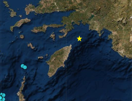 Ισχυρός σεισμός 5,4 Ρίχτερ στη θαλάσσια περιοχή βόρεια της Ρόδου