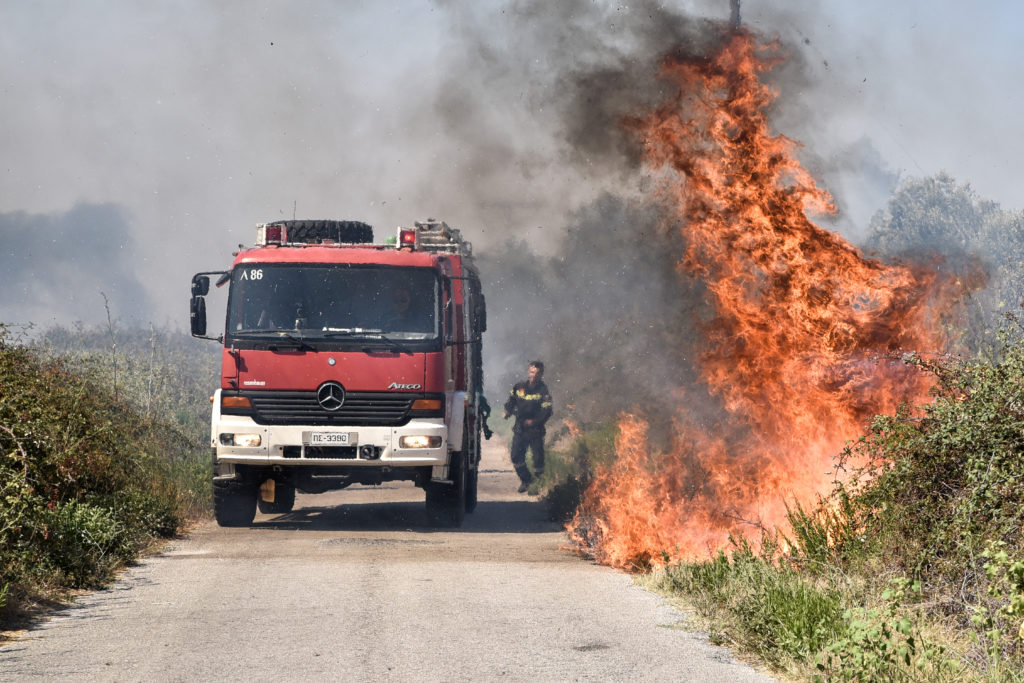 Δασική πυρκαγιά στην Κουνόπετρα Κεφαλονιάς