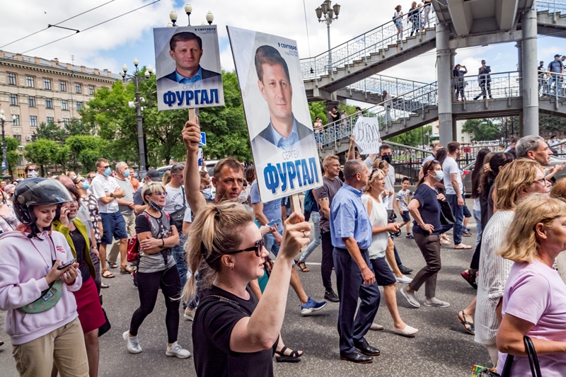 Ρωσία: Νέα πορεία διαμαρτυρίας για τη σύλληψη κυβερνήτη