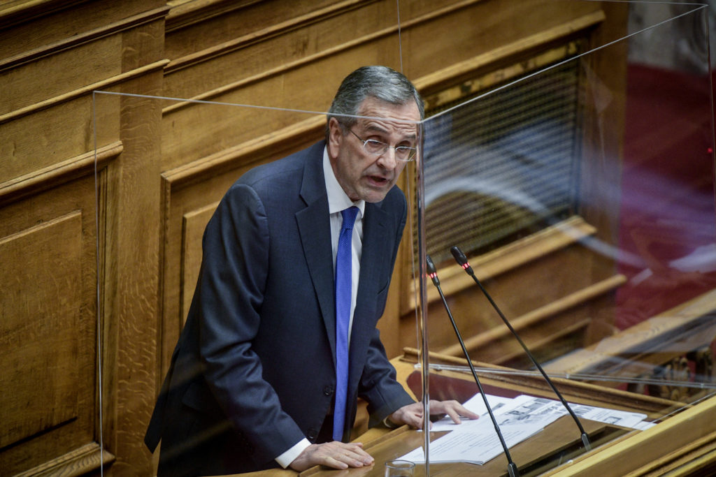Ο Αντώνης Σαμαράς σαν αρχηγός της ΝΔ στην Βουλή