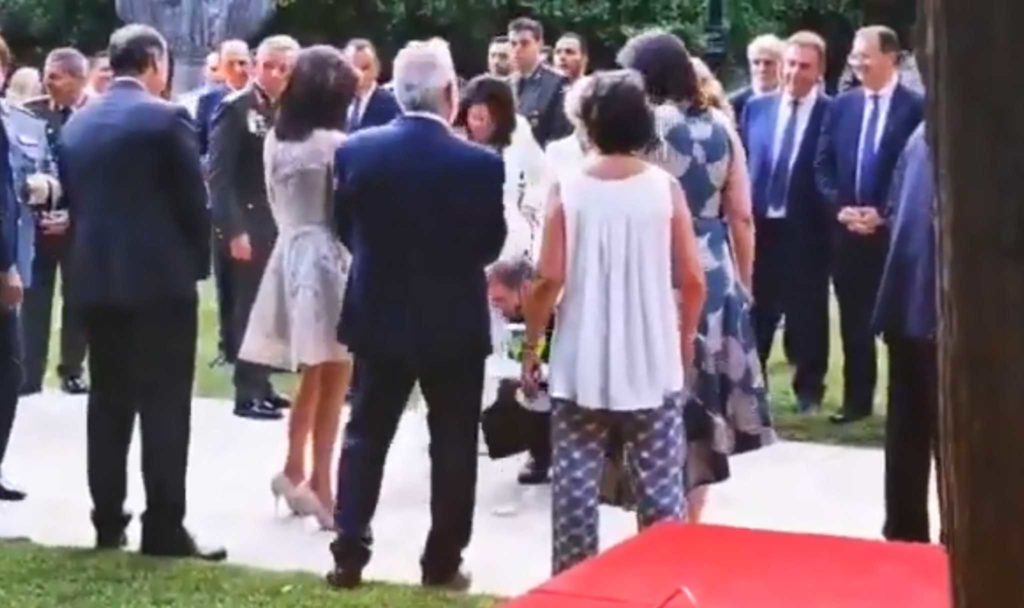 Το απρόοπτο με την Γιάννα Αγγελοπούλου στο Προεδρικό Μέγαρο (Video)