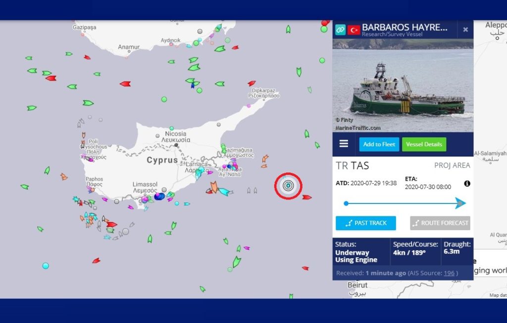 Εντός της κυπριακής ΑΟΖ κινείται το τουρκικό «Βarbaros» – Παρέμβαση από το Στέιτ Ντιπάρτμεντ