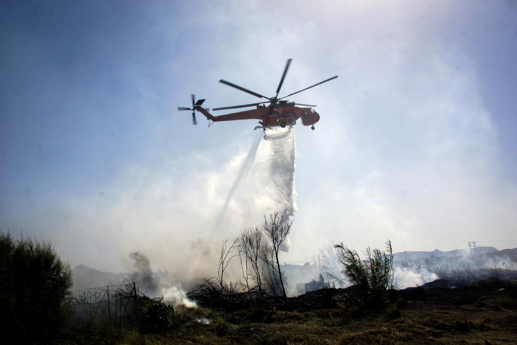 Πυροσβεστική: Σε εξέλιξη η μεγάλη φωτιά στη Μάνη – Σε ένα 24ωρο 35 φωτιές