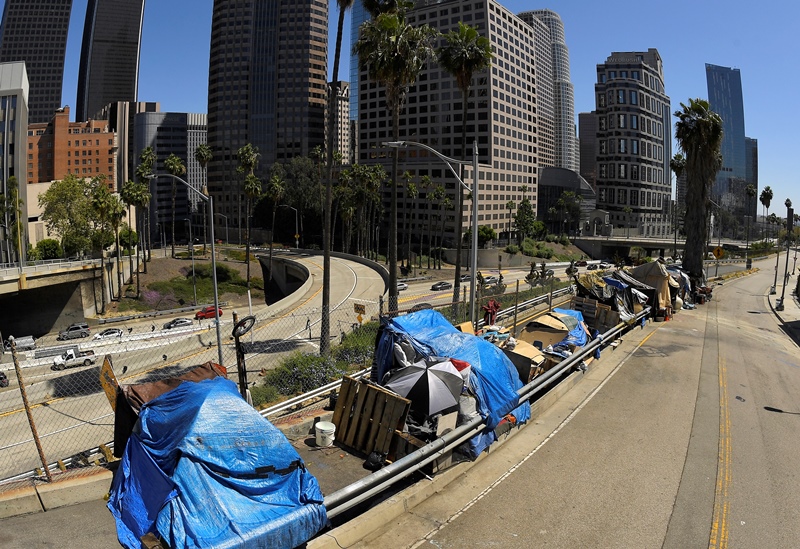 Μεγάλη αύξηση των αστέγων στο Λος Αντζέλες τον τελευταίο χρόνο