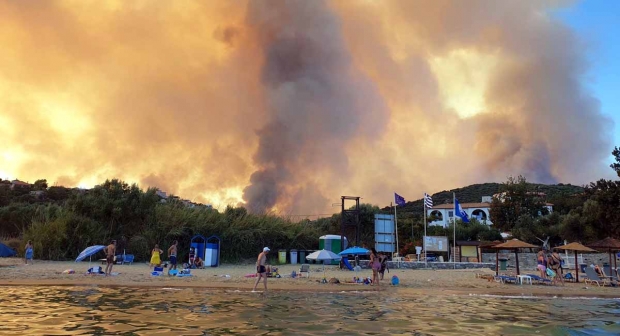 Φωτιά – κόλαση στη λακωνική Μάνη (εικόνες)