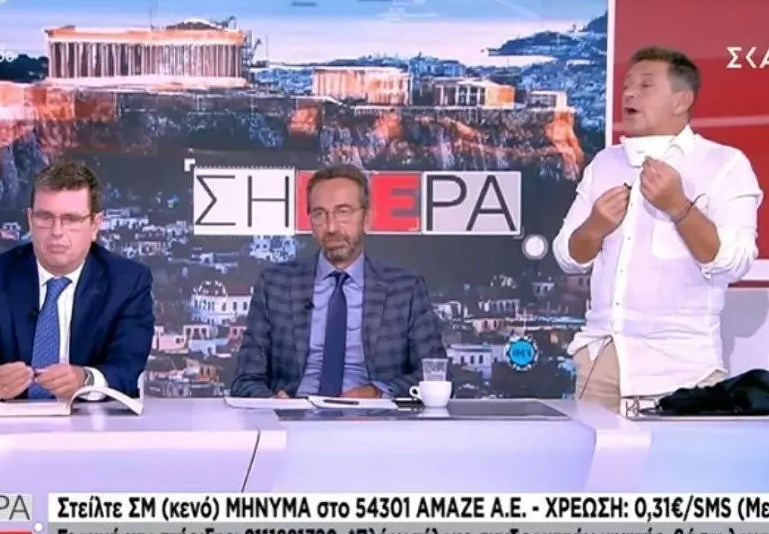 Αποχώρησε από τον ΣΚΑΪ ο Ανδρέας Πετρόπουλος διαμαρτυρόμενος για το Big Brother (Video)