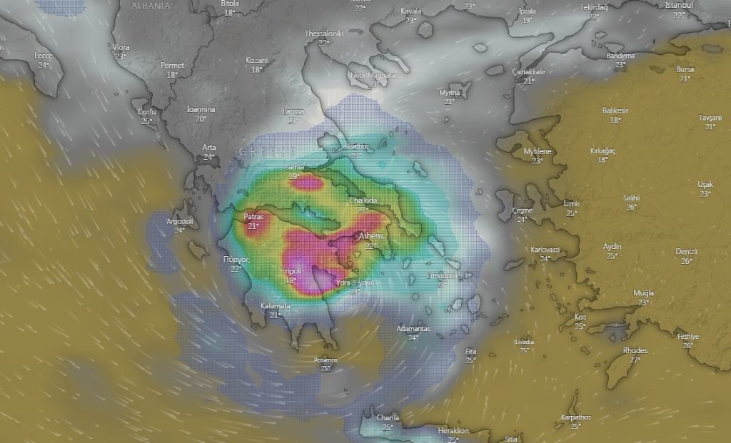 Ατμοσφαιρική διαταραχή «υπόσχεται» βροχές και καταιγίδες από την Πέμπτη