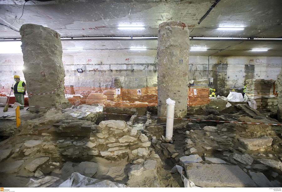 Mετρό Θεσσαλονίκης: Με μεθόδευση Μενδώνη τσιμέντο να γίνουν οι αρχαιότητες στον σταθμό Βενιζέλου