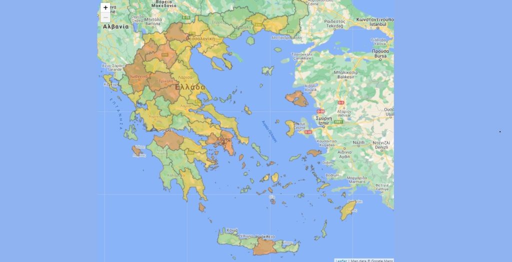 Κορονοϊός: Χάρτη επιδημιολογικής ασφάλειας παρουσίασε η κυβέρνηση – Τι περιλαμβάνει