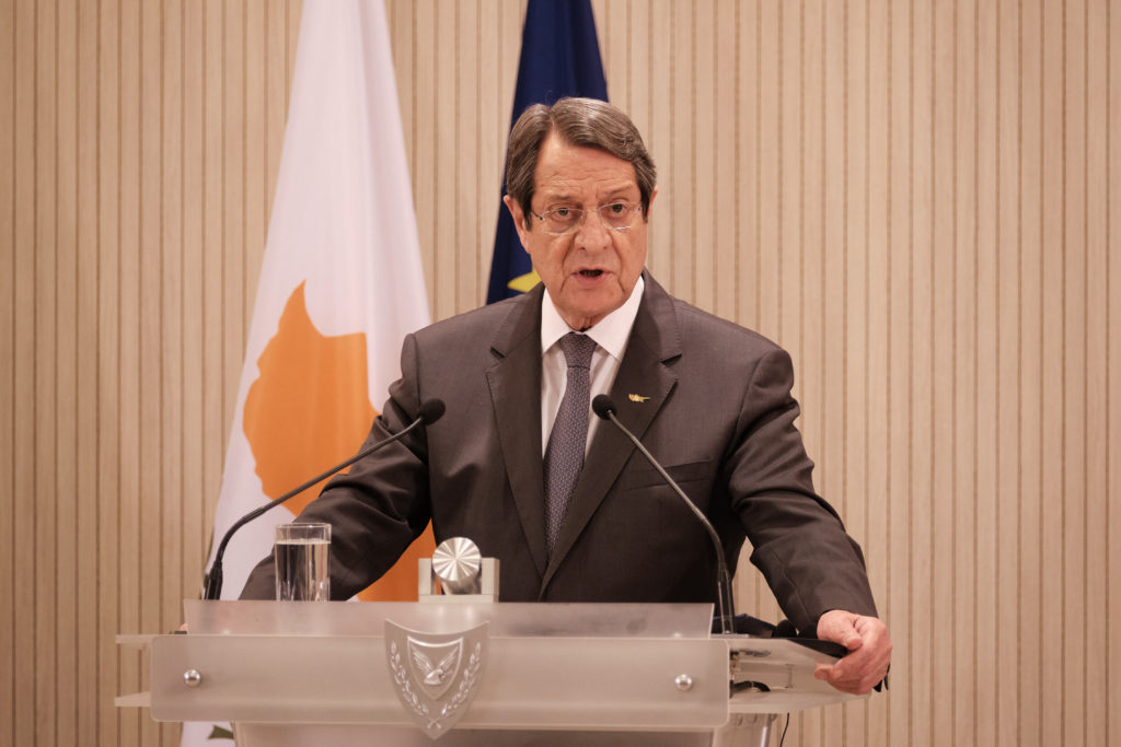 Κύπρος: Διάγγελμα Αναστασιάδη, απόψε, για τα μέτρα αντιμετώπισης της πανδημίας
