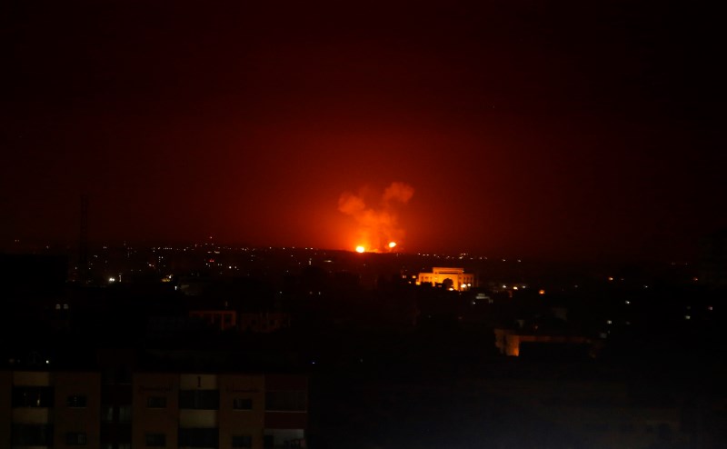 Βομβαρδισμοί του Ισραήλ στη Λωρίδα της Γάζας ως αντίποινα για την εκτόξευση ρουκετών