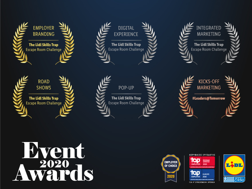 6 διακρίσεις για τη Lidl Ελλάς στα Event Awards 2020