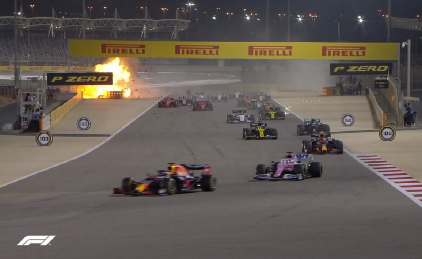 Formula 1: Τρομακτικό ατύχημα στο Μπαχρέιν, από θαύμα βγήκε σώος ο οδηγός (Video)