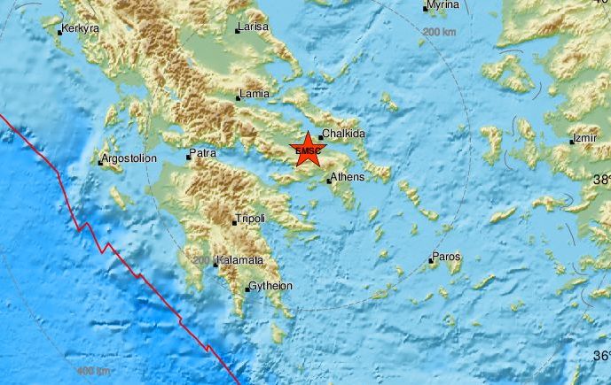 Σεισμός 4,5 Ρίχτερ στη Θήβα – Αισθητός και στην Αθήνα
