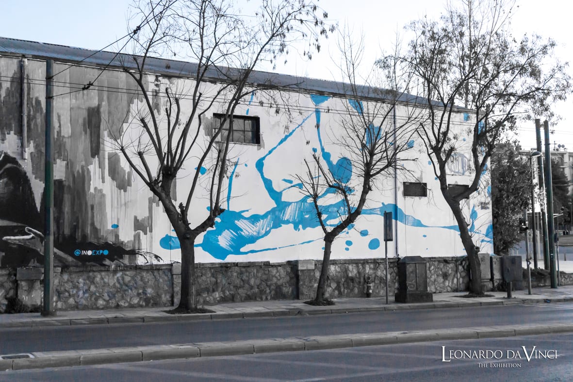 Οι εντυπωσιακές τοιχογραφίες του ΙΝΟ εμπνευσμένες από τον Da Vinci, στην οδό Πειραιώς