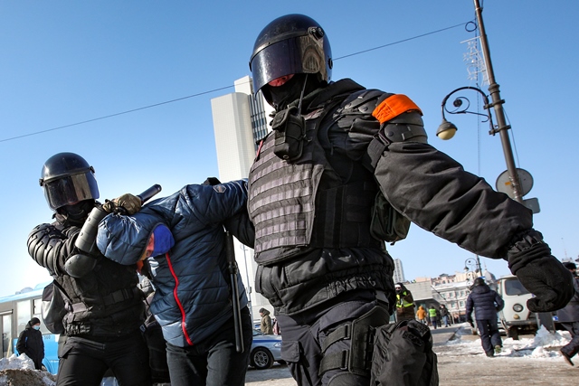 Ρωσία: Υπό κράτηση 261 άνθρωποι σε πορείες υπέρ του Αλεξέι Ναβάλνι