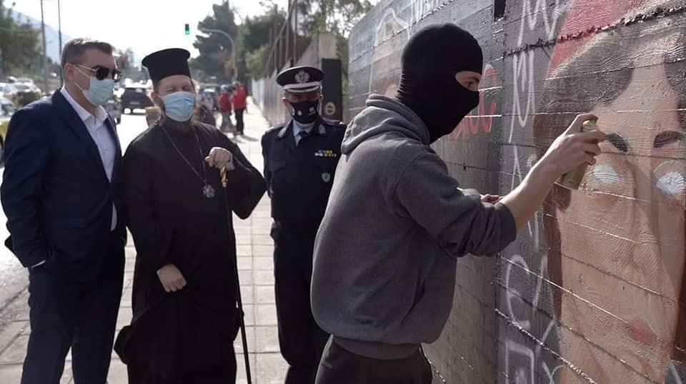 Street-artist κλήθηκε από τον Δήμο Ελληνικού – Αργυρούπολης να ζωγραφίσει τους ήρωες του ‘21