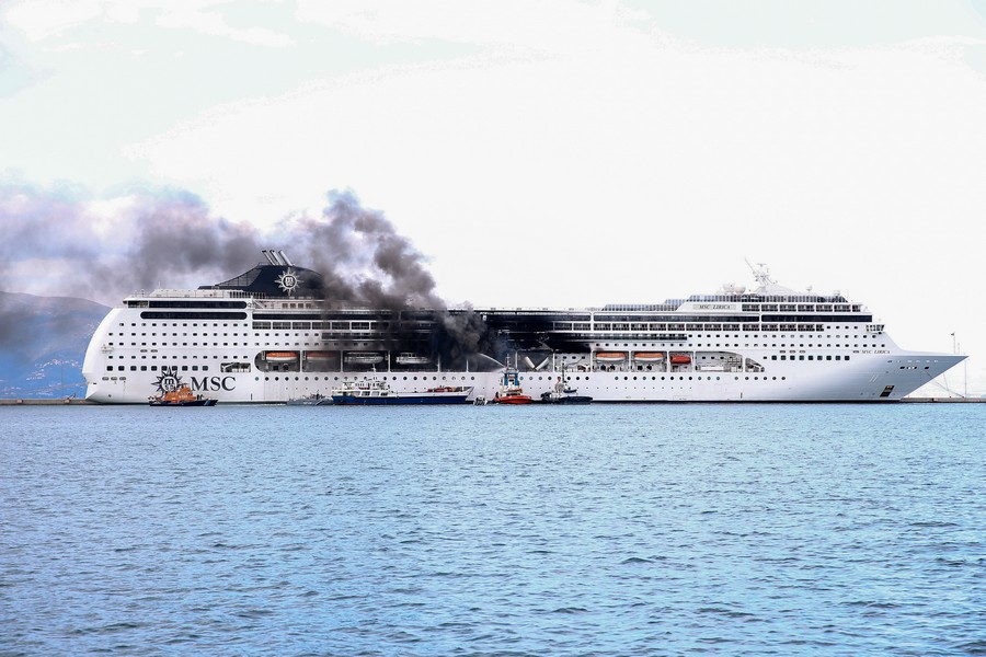 Κέρκυρα: Κατασβήστηκε η πυρκαγιά που ξέσπασε στο κρουαζιερόπλοιο