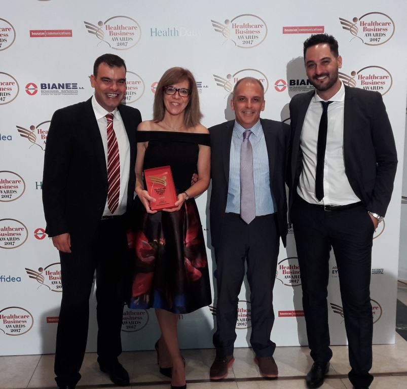 Χρυσή βράβευση για την AENORASIS στα Healthcare Business Awards 2017